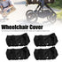 Wheelchair Cover, Hand Washable Baby Stroller Wheel Cover for Outdoor Travel, Fits 4.7-5.5 Inch Dia Wheels
