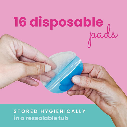 Soothing Gel Pads for Sore Nipples, Instant Cooling Relief, BPA-Free Hydrogel Pads for Breastfeeding, 16 Count