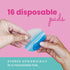 Soothing Gel Pads for Sore Nipples, Instant Cooling Relief, BPA-Free Hydrogel Pads for Breastfeeding, 16 Count