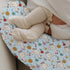 Selgkds Cute Geese Boho Flowers Nursing Pillow Covers Blue Spring Ducks Floral Soft Stretchy Nursery Pillowcase