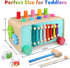 LAAVII Hammer 2 3 4 Montessori Baby Pounding Toy for Toddlers Boys Girls Years Old, Educational Learning Toy Xylophone