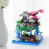 CAXIMSY Sets 3320PCS Set Cherry Blossom Bonsai Tree House Building Block Chinese Architecture of Peach Blossom Micro
