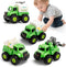 Lovinkiki 4 Pack Garbage Truck Toys for Toddlers 1-3 Push and Go Recycling