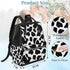 Honeybaby Backpack 19L Diaper Bag for Mom & Dad Cow Print Style Large Diaper Bag Tote with Multi-Pocket, Portable