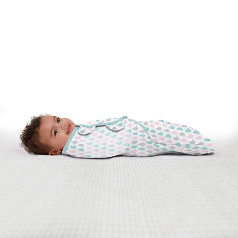 0-3 2-Pack SwaddleMe Original Swaddle Size Small, Months, (Pink Polka Whale)