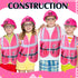 Set Handepo Construction Worker Costume Kids Hard Hat Construction Vest Goggles Toddler Dress Up Birthday Party Girls