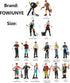 FOWIUNYE 16Pcs Little Farmer People Figures, Plastic Farm Keeper Figurines Realistic Hand Painted Farmer People