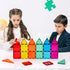 110PCS Set, FNJO Magnetic Tiles, Magnet Building Magnetic Building Blocks, Construction STEM Learning and Playing Toys