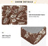 CZXW 52" 28" Boho Floral Brown Crib Sheets Fitted x Natural Cotton Soft & Breathable for Baby Crib Mattress