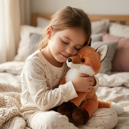 13 inches WEIGEDU Cute Red Fox Stuffed Animal Plush Toy with Big Soft Tail for Kids Boys Girls Birthday Bedtime Gift