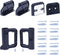 Retractable Baby Gate Replacement Parts, Full Set Wall Mounting Kits for Mesh Gate, Black