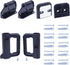 Retractable Baby Gate Replacement Parts, Full Set Wall Mounting Kits for Mesh Gate, Black