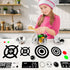 Play Kitchen Microwave Vinyl Decals Waterproof DIY Replacement Stickers Stove Oven Decals Gas Burner Cooker Decoration