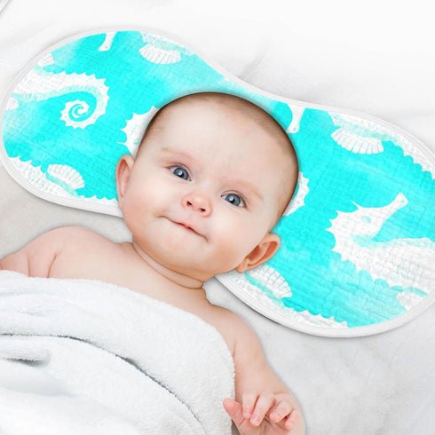Kagirah Baby Burp Cloths, Soft Absorbent Burping Cloths for Babies, Cotton Milk Spit Up Rags, Large Size for Newborns