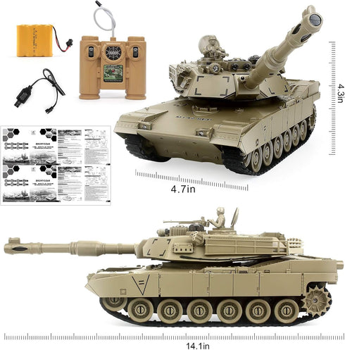 Tanks,1:28 WW2 M1A2 Boys,9 BEAURE Rc America Army Tank Toys for Channels Remote Control Cars with Sound and Light, RC