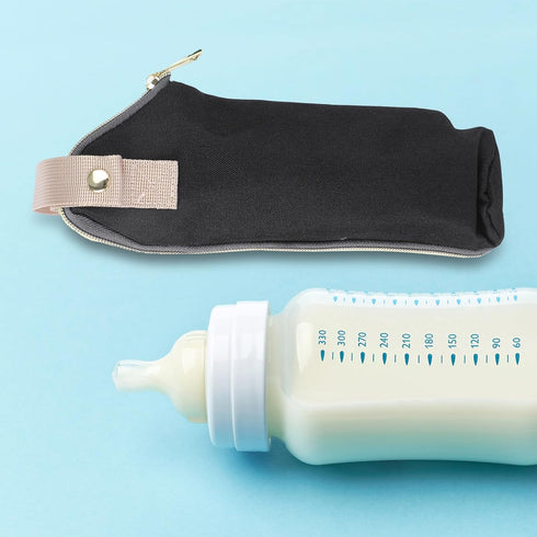 LIOOBO 2pcs Breast Milk Storage Bags Milk Bottle Pouches Thermal Insulation Feeding Bottle Bag for Mom Compact