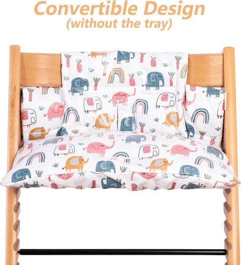 DADOUMAN 18" 11" Waterproof & Extra Padded Soft Dining Chair Seat Cushion, Wipe Clean Cushion for Stokke Tripp Trapp