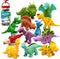 Hely Cancy Dinosaur Bath Toys for Toddler, No Hole Baby Bathtub Shower