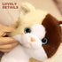 14" PEACH CAT Cat Stuffed Animal Cute Kitten Plushies Soft Plush Toys Gifts for Kids Brown