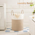 Hamper,60L Artfeel Laundry Basket,Woven Cotton Rope Laundry for Decor Storage of Dirty Clothes,Toys and Blankets