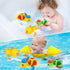 Swimming 3 Pack Cuterabit Baby Bath Toys, Floating Wind Up Turtle and Duck, Bathtub Toys, Pool Toys, Water Toys