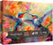 Bird Hummingbird Flower 1000 Piece Puzzles for Adults, Colorful Spring Plant Floral Jigsaw