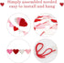 Valentines Decor, Be Mine Hanging Banner with 28 Pcs Felt Heart Garland, Burlap Decorations for Valentine's Day