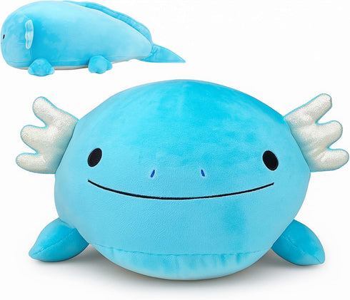 Pineapple Axolotl Plush Toy, Giant Soft Axolotl Stuffed Animal Pillow, Kawaii Plushies,
