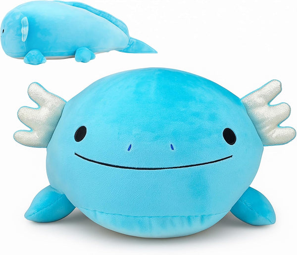Pineapple Axolotl Plush Toy, Giant Soft Axolotl Stuffed Animal Pillow, Kawaii Plushies,