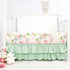 4 Set Set Set Piece Crib Bedding for Girls, Baby Girl Crib Bedding Butterflies Floral Nursery Bedding Includes