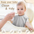 0-4 Hercicy Full Coverage Pullover Toddler Baby Bibs Terry Cloth Bibs with Snap Button for Years Unisex Feeding