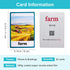 Lilias Places & Buildings Flash Cards, Toddler Learning Toys, Preschool Learning Toys, Homeschool Supplies, Learning Supplies for Kindergarten, 4.3 X 3.14 Inch, 32 Cards in Set