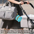 YETTASBIN Hot Air Balloon Portable Pacifier Holder Case with Metal Hook Buckle & Zipper for Diaper Bag and Stroller