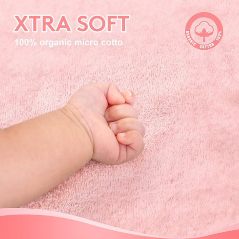 Baby Hooded Towel with Unique Animal Design, Ultra Soft Thick Cotton Bath Towel for Newborn (Bunny)