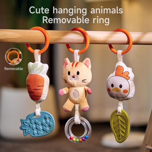 0 3 6 9 12 TUMAMA Spiral Car Seat Toys Baby Toys for Months, Infant Stroller Toy Newborn Hanging Toys with Rattle