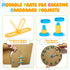 Zentara Set, 232-Piece Kids Cardboard Tool STEM Building Kit with Safe Wooden Cutter, Reusable Bolts & Nuts, Hinges