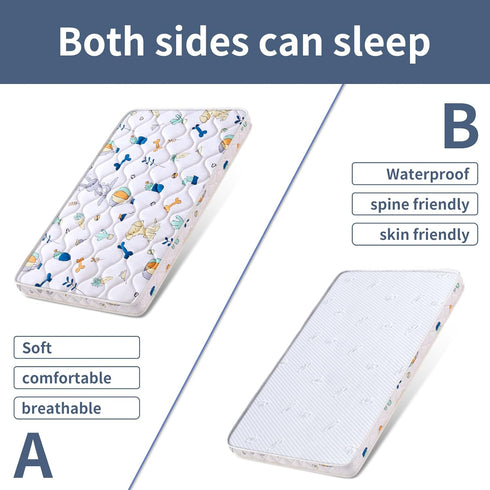 Bassinet35x20 inches LILYVIBEBEARHAPPY Baby Small Mattress for - Firm Support and Comfort Premium Foam,Noiseless