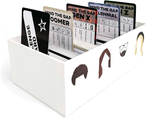 Mind The Gap Just The Questions Expansion Pack - 1000 New Questions for All Generations + 50 New Challenge Cards