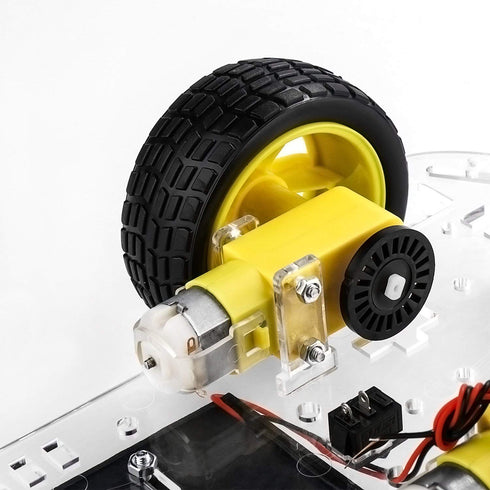 EMO Smart Robot Car Chassis Kit, with Motors, Speed Encoder and Battery Box for DIY Projects