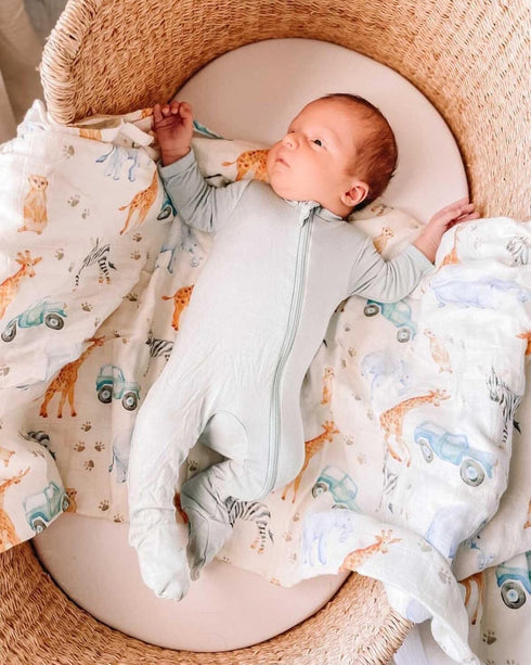 immispace Ultra Soft Swaddle Blanket, Muslin Blankets for Girls & Boys, Newborns & Infants, 30% Organic Cotton, 47" x