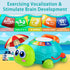 6 12 7 8 9 10 11 1-2 Ussybaby Baby Crawling Toys to Months, Infant Turtle Musical Toys with Phone Hand DrumBaby Months