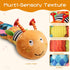 Baby Musical Worm Soft Infant Toy, 6 Different Sensory Stuffed Animals for Newborn Toy Tummy Time Gifts