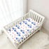 miaozhen 1 Pack 52x28 Cotton Baby Crib Sheets for Boys Girls Ultra Soft Cartoon Animal Swan Red Heart Muslin Crib