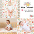 HomGoodz 52 28 Inches Floral Crib Sheets for Baby Girls x Fitted Crib Sheet for Standard Crib and Toddler Mattress,Baby