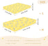 miaozhen 1 Pack 52x28 Cotton Crib Sheets for Baby Boys Girls Comfy Breathable Style Zebras Sun Pastel Yellow Toddler