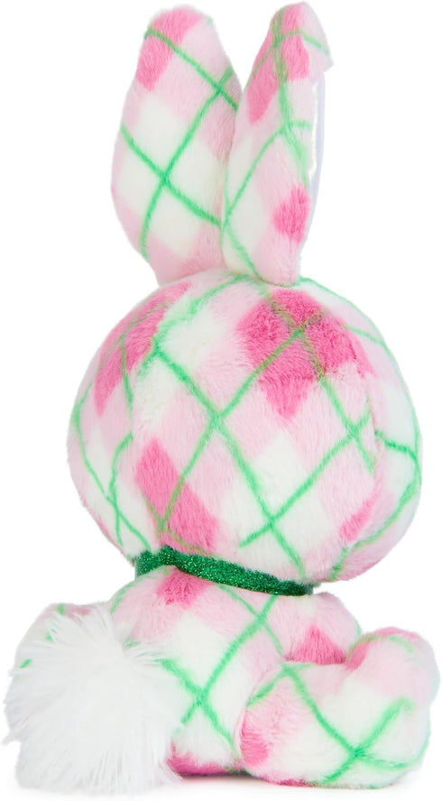 P.Lushes Pets Kennedy Karrats Designer Fashion Plush Toy - Collectible Bunny Stuffed Animal, Pink and Green, 6”
