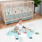 The Peanutshell 4 Piece Nursery Bundle: Crib Sheet & Dinosaur Baby Tummy