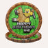 Blue Orchards Pixel Warrior Dinner Plates (20 Pieces) - Video Game Party Supplies and Decorations