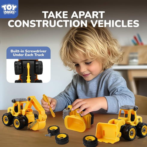 Set 3 4 5 6 7 8 TOY Life Constructions Toys Vehicles Trucks Take Apart Toys Sandbox Toys Trucks Excavators Building Car