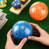 2 Pieces Maze Ball 3D Maze Puzzle, Brain Teasers Games, Educational Toys for Students Teens Adults (Blue, Orange)
